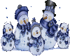 Blue Snowman's