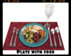 *Plate with food