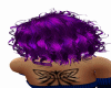 short curly purple