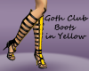 Goth Club Boots - Yellow
