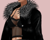 E* Black Fur Fall Coat 2