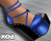 X| Blue Strap Heel