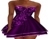 purple fancy mini dress