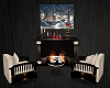 ani,xmas fire place
