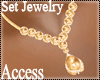 A. Gale Gold Set Jewelry