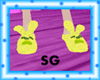 SG yellow bunny slippers