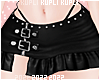 $K Black Goth Mini Skirt