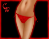 Rave Red Bikini Bottom