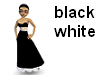 black White Lace Dress