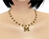 (HE) Gold M Necklace