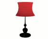 Black Lamp Red Shade
