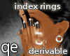 QE Dainty Index 2 Rings