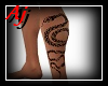 Aj/ Tattoo leg snake