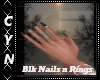 Blk Nails n Rings