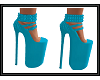 {G} Turquoise High Heels