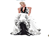 DRESS B &W FLOWER