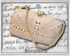 :B Cream vintage purse