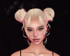 Blonde space buns