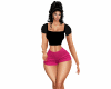 short e blusa
