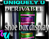 Shoe Box Display DERIV