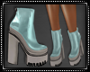 Latex Ankle Boots Grn