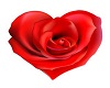 heart shaped rose rug