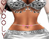Belly chain silver pink