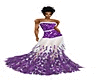 Purple & White Gown