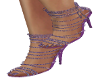Purple Flower heel