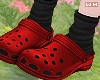 w. Cutie Red Crocs