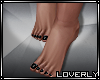[LO] Black polish feet