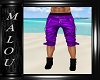 Dilan Purple Shorts