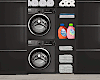 Black Laundry Cabinet