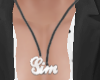 Sim name necklace