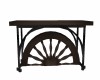 Wagon Wheel Side Table