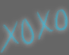XOXO blue sticker