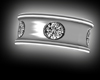 silver jewel cuffs 6pc F