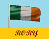 Ireland Flag on Pole