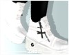 Unholy Cross Boots White
