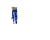 Saphire& gold armor pant