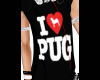 [pug love] shirt