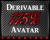115% Avatar Derive