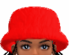Fur Red Bucket Hat