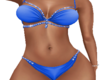 Blue Jeweled Bikini
