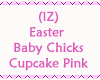 Baby Chicks Cupcake Pink