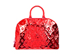 lv red metallic bag