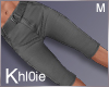 K grey cargo shorts M