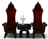 Red Gothic Chair Set