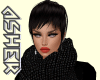 §▲Black Sweater+scarf