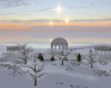 Frosty Sunset Temple